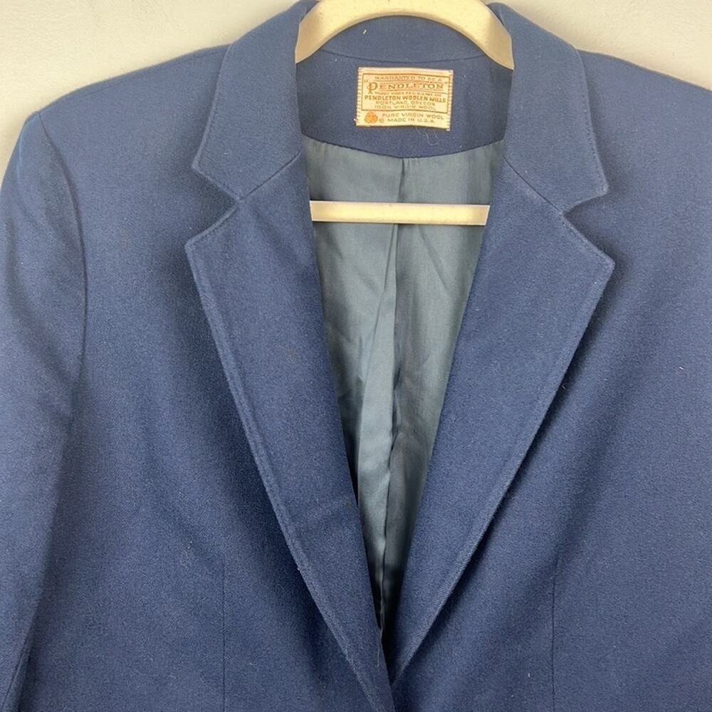 Pendleton Women’s Wool Blue/ Teal Blazer - image 2